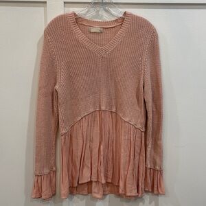 Altar’d State Women’s Pink Knit Top